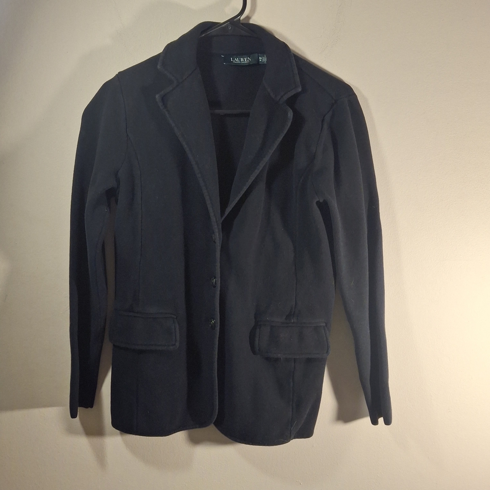 Lauren Ralph Lauren Women's Long Sleeve Black Blazer Size PM
